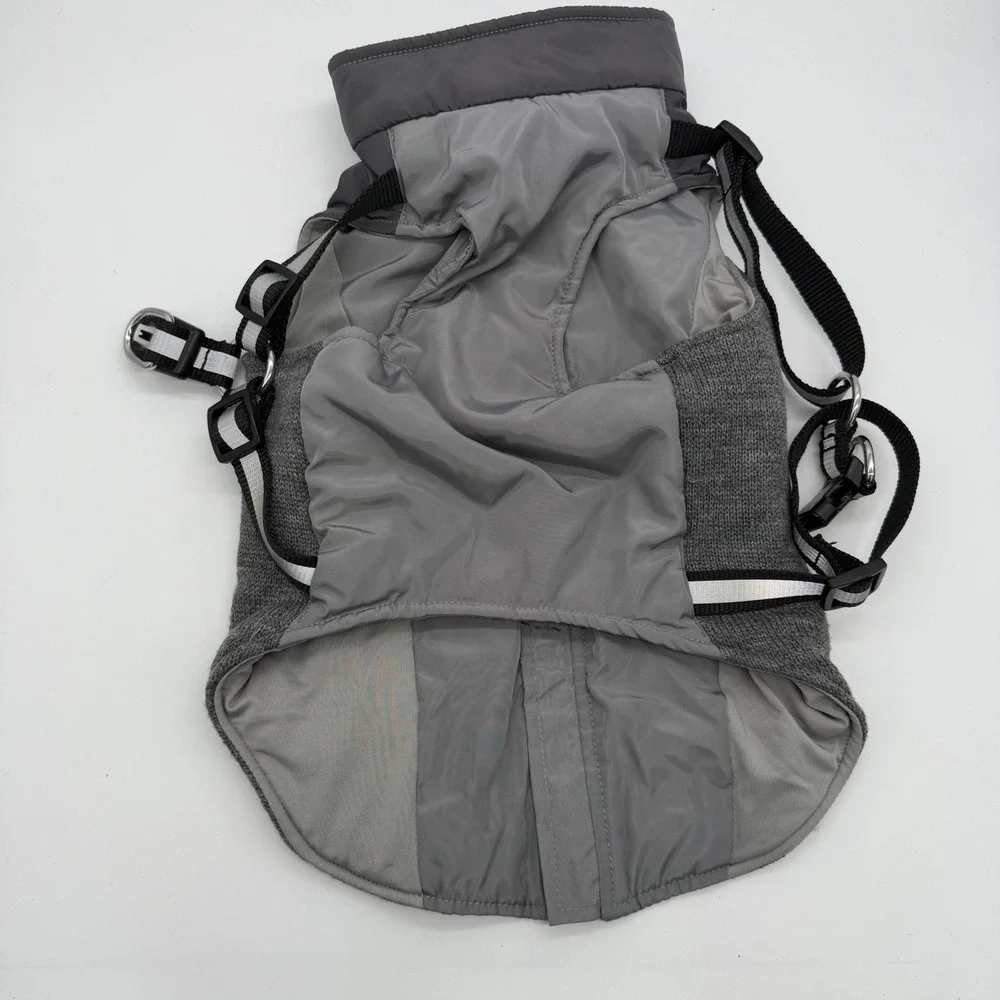 Top Paw SC16 Grey Harness Vest Large Dog Coat Puffer Sweater